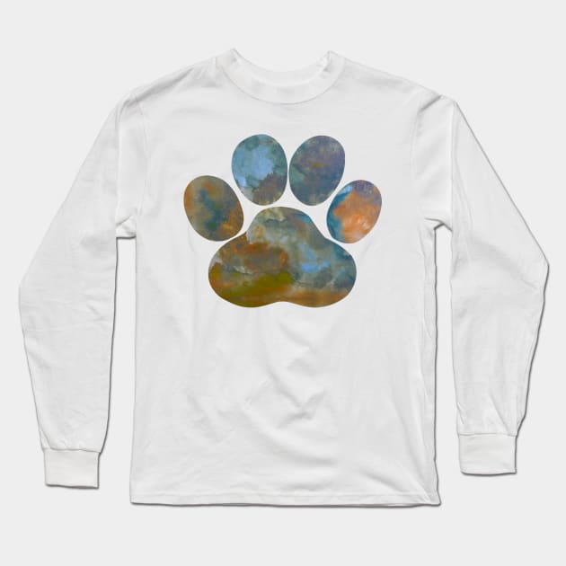 Dog Paw Long Sleeve T-Shirt by BittenByErmines